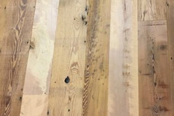 Reclaimed Maple and Hemlock Wood Wall Planks