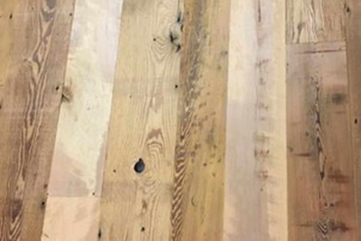 Reclaimed Maple and Hemlock Flooring - Vintage Wood and Forged Iron