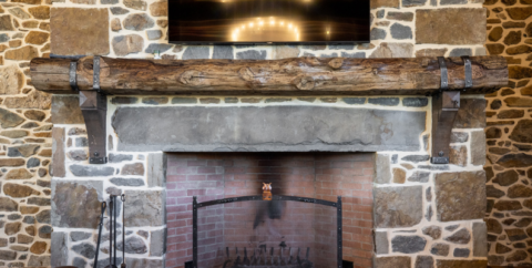 How to Install and Decorate a Wooden Fireplace Mantel